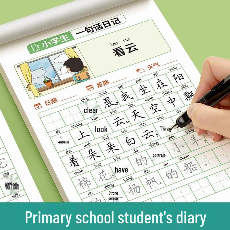 SixPintTang Primary School Handwriting Practice Copybooks