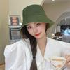 Women's Style Fisherman'S Hat Wavy Solid-Color Outdoor Travel Casual Hat Sun Protection Versatile Foldable Bucket Cap