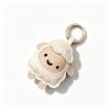 Lindo Llavero de Oveja de PU Dibujo Animado Anillo de Llave de Cordero Kawaii Colgante de Animal para Mochila Bolso Decoración Regalo