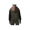 Jordan MJ Brooklyn Logo Color Block Fleece Hoodie Kids Hoodies Olive-Green HQ7083-222