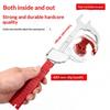 Adjustable Wrench For Bathroom Kitchen Plumbing Installation Tasks 86Mm Jaw Lightweight Aluminum Alloy Construction