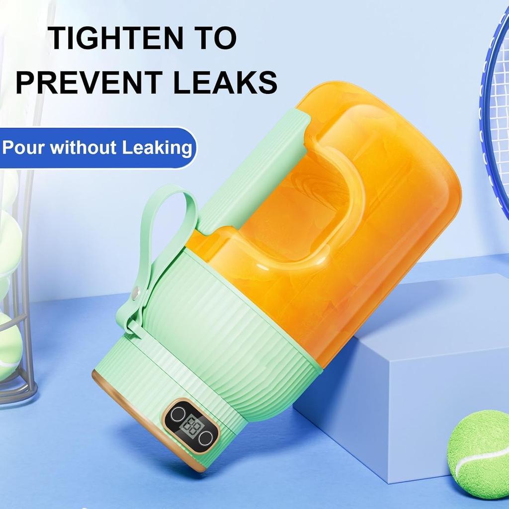 Juicer Cup,Multifunctional Portable Juicer Cup with Digital Display, Fruit Mixers Juicers Electric Juicer,Shakes and Smoothies,Wireless Portable