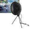 Camping Trips Outdoor Folding Fan Adjustable Table Fan Adjustable Fan Cool Airflow Efficient Solar Power Fishing Excursions