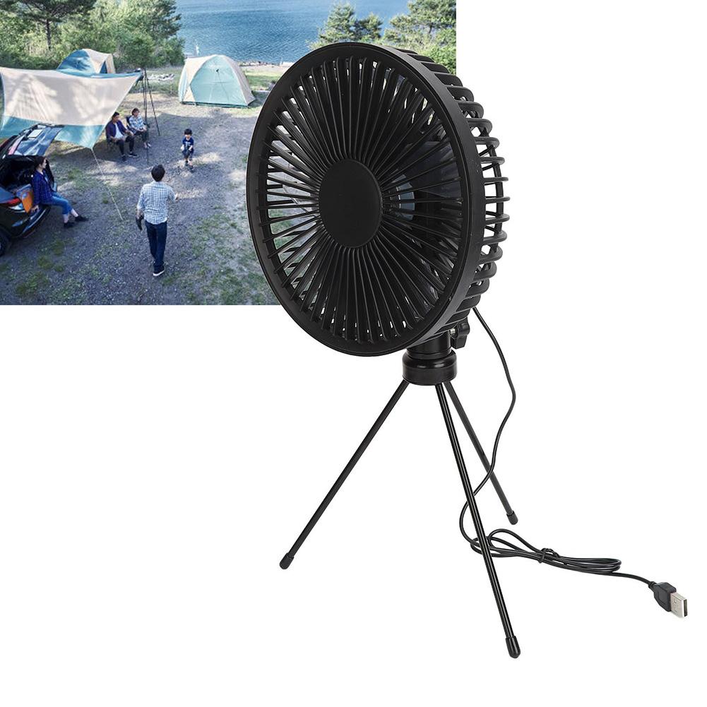 Camping Trips Outdoor Folding Fan Adjustable Table Fan Adjustable Fan Cool Airflow Efficient Solar Power Fishing Excursions