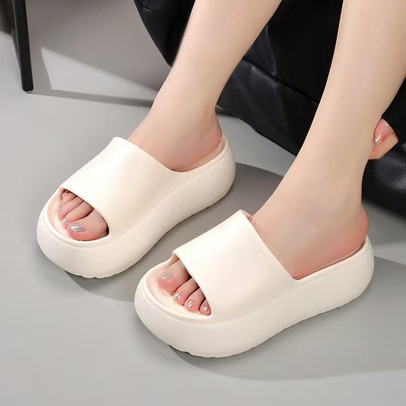 New slippers women's summer outer wear thick bottom non-slip casual comfortable love word women's cool slippers beach