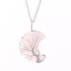 Natural Amethyst Moon Tree Of Life Pendant Necklace Handmade Crystal Fortune Tree Jewelry N512