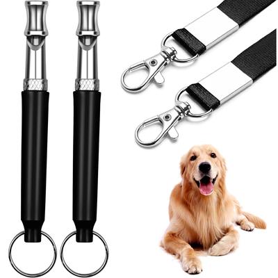 2pcs Dog Whistle, Professional Ultrasonic Silent Dog Whistle Stop Barking, Recall Training, Training Stop Barking Control Device