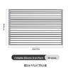Foldable Stainless Steel Dish Rack with Draining Curtain, Multi-functional Kitchen Sink Storage for Bowls, Plates, Vegetables, and Fruits.