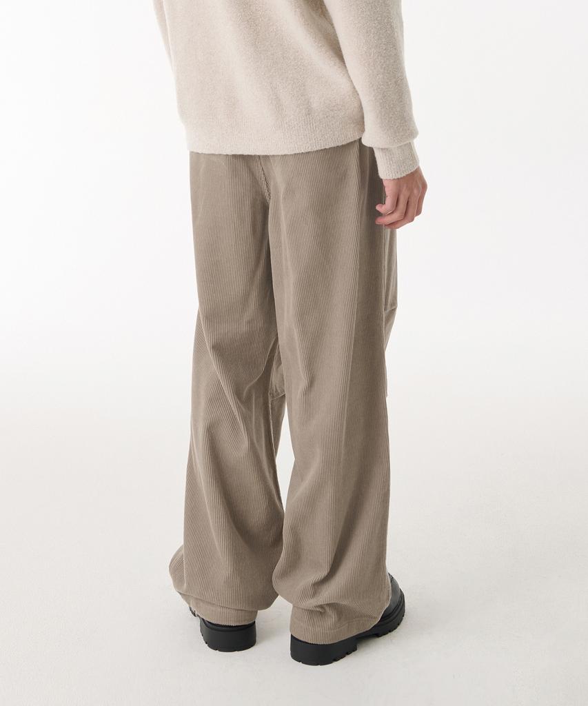 Musinsa Standard Corduroy Parachute Pants [Light Beige]