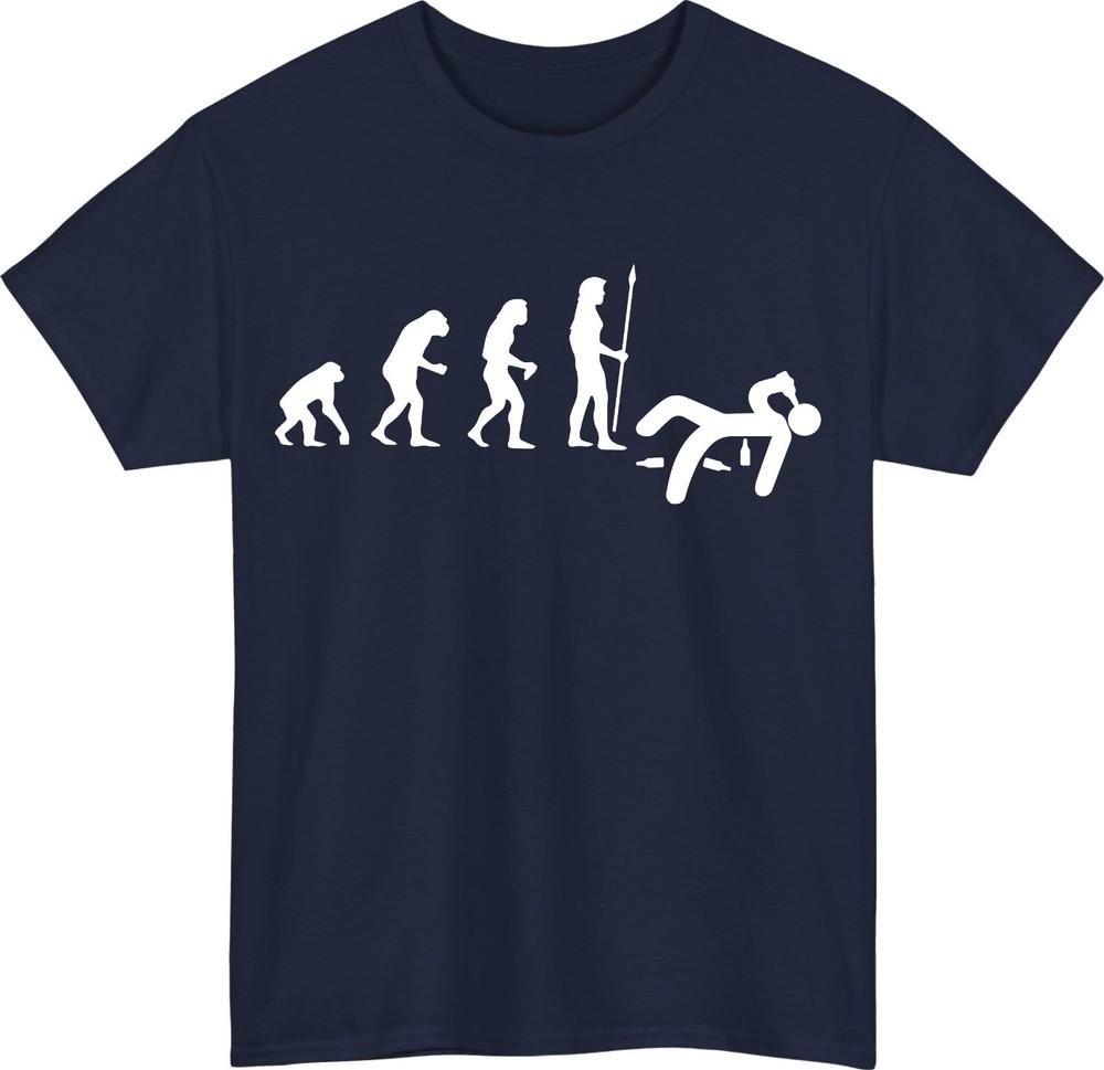 Funny Evolution TShirt Evolution Of Unisex Monkey To Beer Drinker Joke Tee Gift