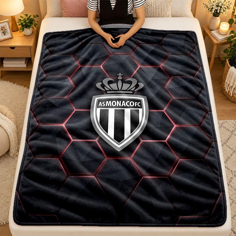 Flannel BlanketMonaco FC Warm Soft Throw Blanket for Indoor Sofa Bed Living Room Use