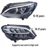 Compatible Headlight Assembly for Mercedes-Benz C-Class (2007-2021) C260/C300/C200