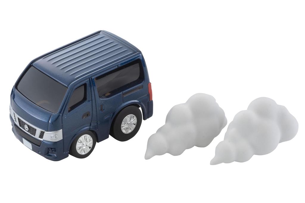 TOMYTEC Choro-Q Q's QS-16a Nissan NV350 Caravan Navy Blue Finished Model