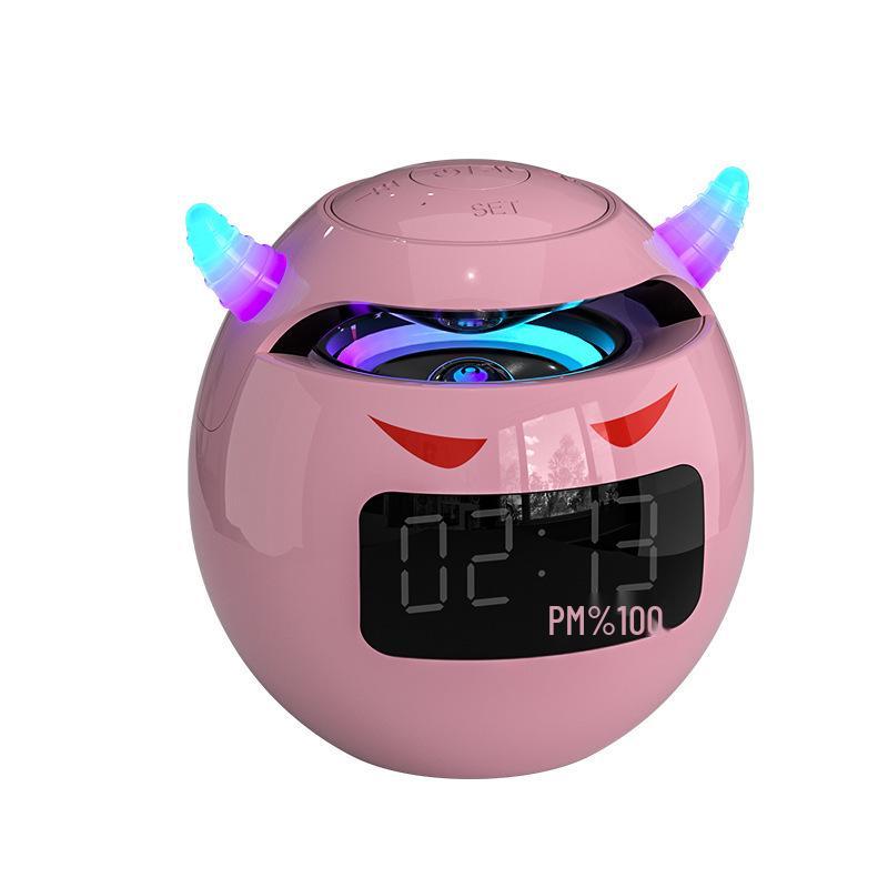 Cross G9 Little Devil Bluetooth Alarm Clock with AI Smart Speaker and HiFi Subwoofer