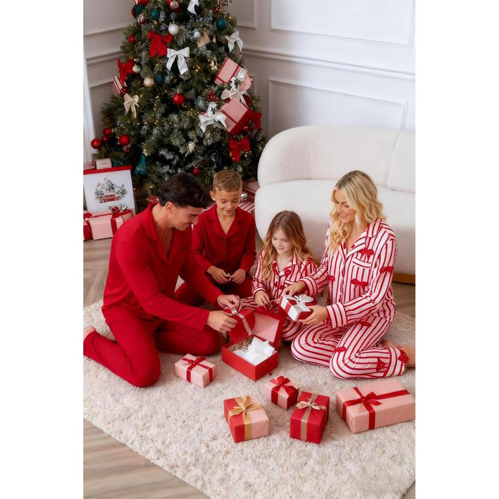 Family Matching Sets Pajamas, Loungewear Outfits,Family Matching Long Sleeve Tops+Pants Set