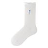 Spring and Autumn Thin Socks for Women, Sweet Lace Lace Cotton Mid-calf Socks, Embroidered Heart Letters, Pile Socks for Women