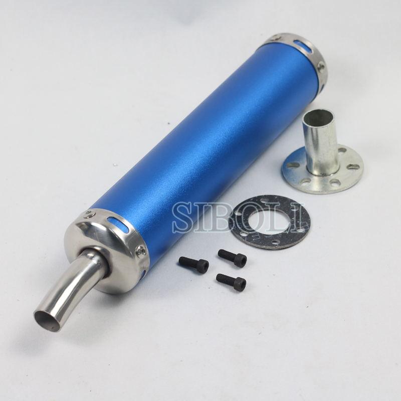 20mm inlet 280mm Universal Motorcycle Exhaust Muffler Pipe For ATV Street Scooter Motocross Escape Moto 50cc 125CC