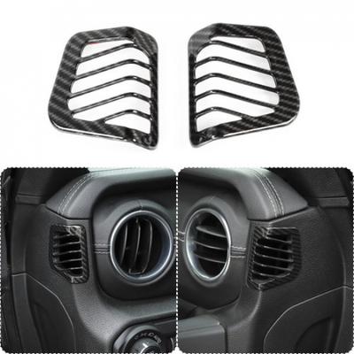 2X Dashboard Side Air Condition Vent Frame Trim Cover For Jeep Wrangler JL 2018+