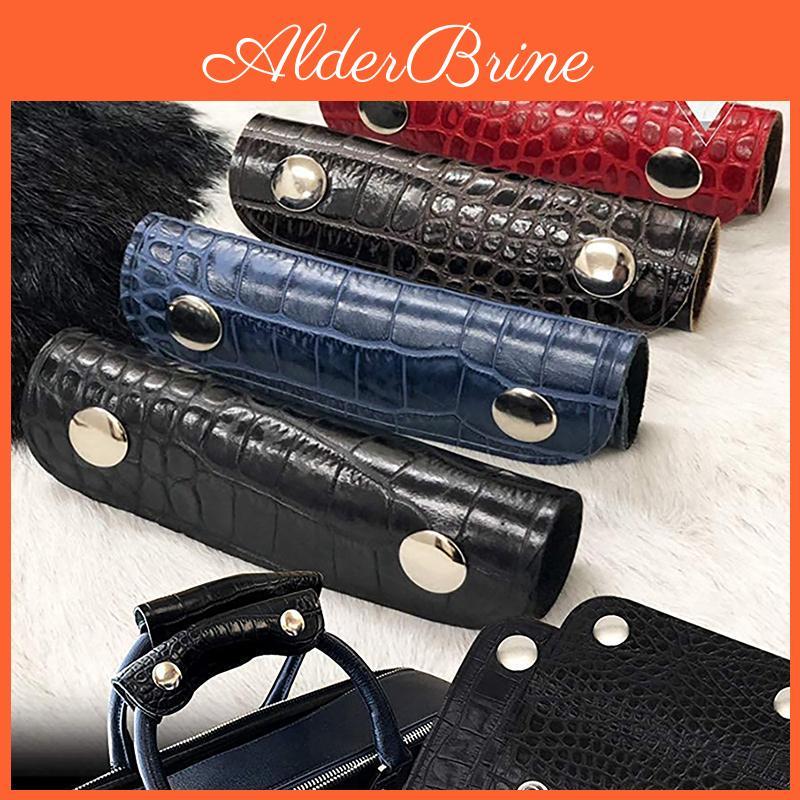 Leather Bag Antistrap Handle Suitcase Grip Protective Pu Handle Wrap Shoulder Strap Pad Cover Travel Bag Accessory High Quality
