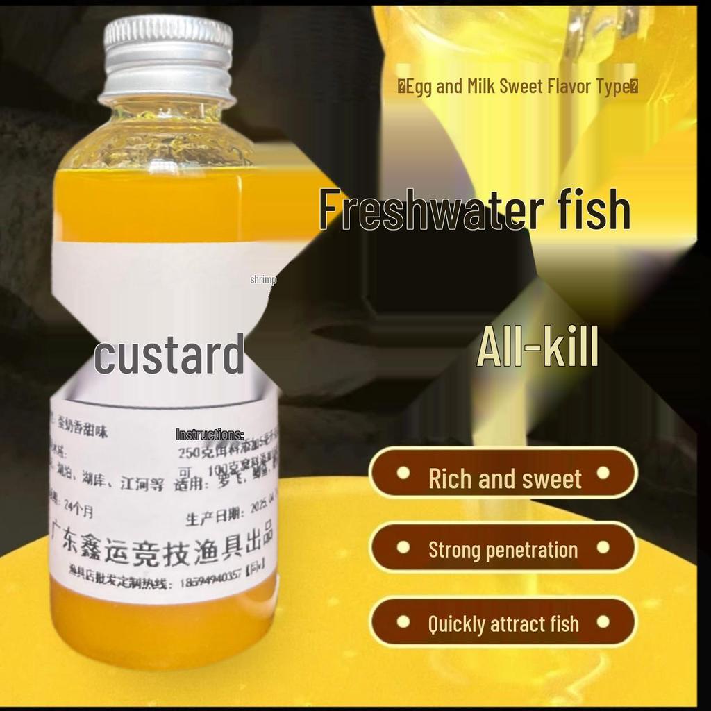 New Tilapia Custard Additive: Special Bait and Attractant for Wild Fishing and Black Pit Techniques.