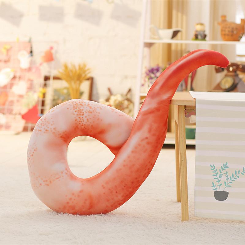 1 Stück 100cm Riesen Kreative Plüsch Geschälte Garnelen Stofftier Plüschtiere U Nackenkissen Garnelen Kissen P