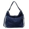 Ins Minimalistische Denim-Einschulter-Umhängetasche für Damen, Große Kapazität Retro Koreanische Version, Nischen-Canvas Lässige Pendeltasche