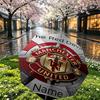 Custom Name Personalized Manchester United Print Umbrella, Auto Open Close, 8‑Rib Sturdy Frame, Commute Camping Hiking Use, Birthday Gift