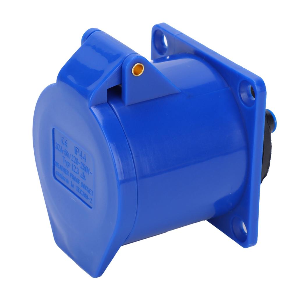Industrial Power Socket 3‑Pin 1‑Phase Explosion‑Proof Concealed Installation 32A 220‑