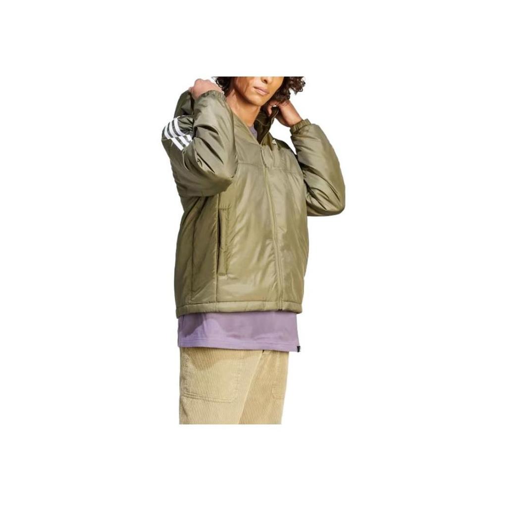 adidas Essentials Insulated Hooded Jacket Olive HZ5725