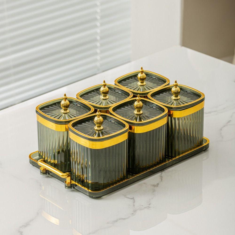 Exquisite Storage Box Creative Storage Can Multipurpose Seasoning Jar Set  Home