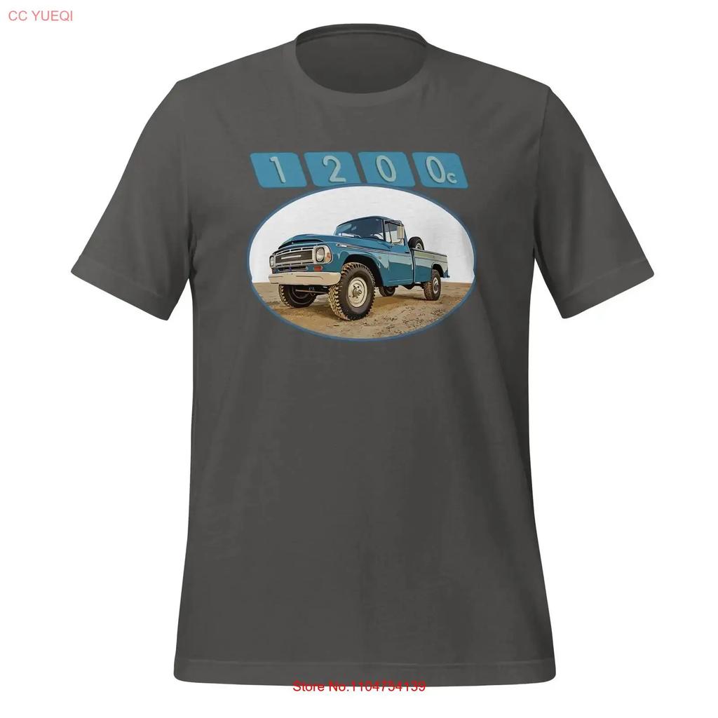 International 1200c Pick up Truck T shirt vintage Washed Stylish homme Top For Everyday Wear graphic designer clothes Versatile