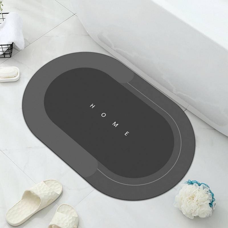 Diatom Mud Bath Mat Super Absorbent Bathroom Mat Non-Slip Toilet Pad Home Door Carpet Quick-Drying Bathtub Kitchen Floor Mat