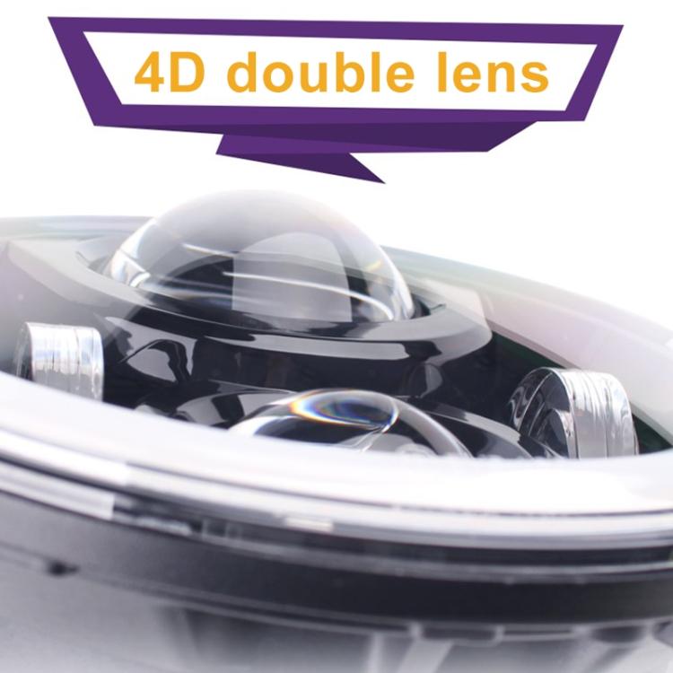 2 PCS 7 Inch IP68 Waterproof 6500K 75W LED Headlight Hi/Lo Beam Driving Lamp for Jeep Wrangler JK TJ LJ