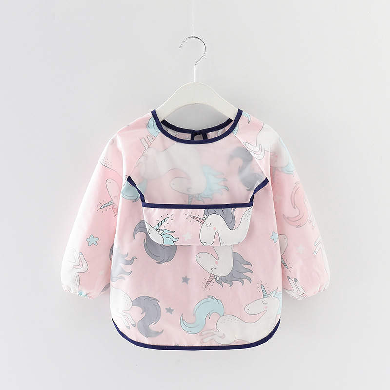 Baby Bib, Eating Apron with Sleeves and Premium Bowl