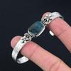 Womens day Deal 925 Silver Radiant Bloodstone Gemstone New Flower Bangle Jewelry