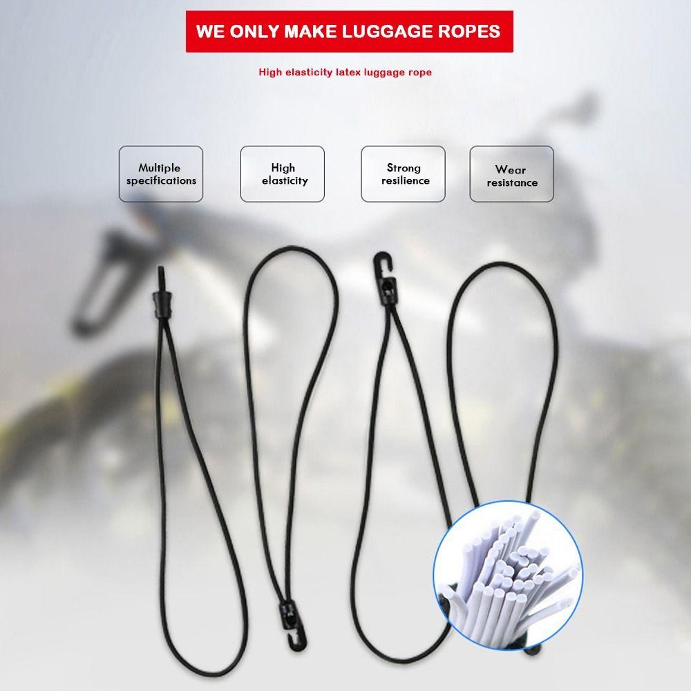 5pcs 26cm Elastic Rope With 1 Hooks Luggage Binding Rope Mini Luggage Rope for Camping Carts Bikes