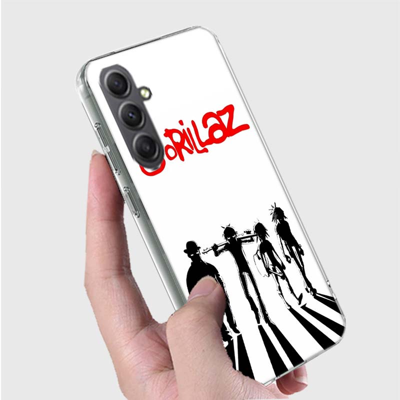 Gorillaz Anime Phone Case For Samsung A16 A26 A36 A56 A17 A03S A04S A02S A05S A50S A30 A20 A70S A40 A21 Galaxy Note 20 10 9 8 Co