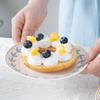 Bread Ceramic Plate 6-inch Small Plate Fruit Butterfly Snack Plate Floral Pastry Storage Bone Plate Creative Simple Korean