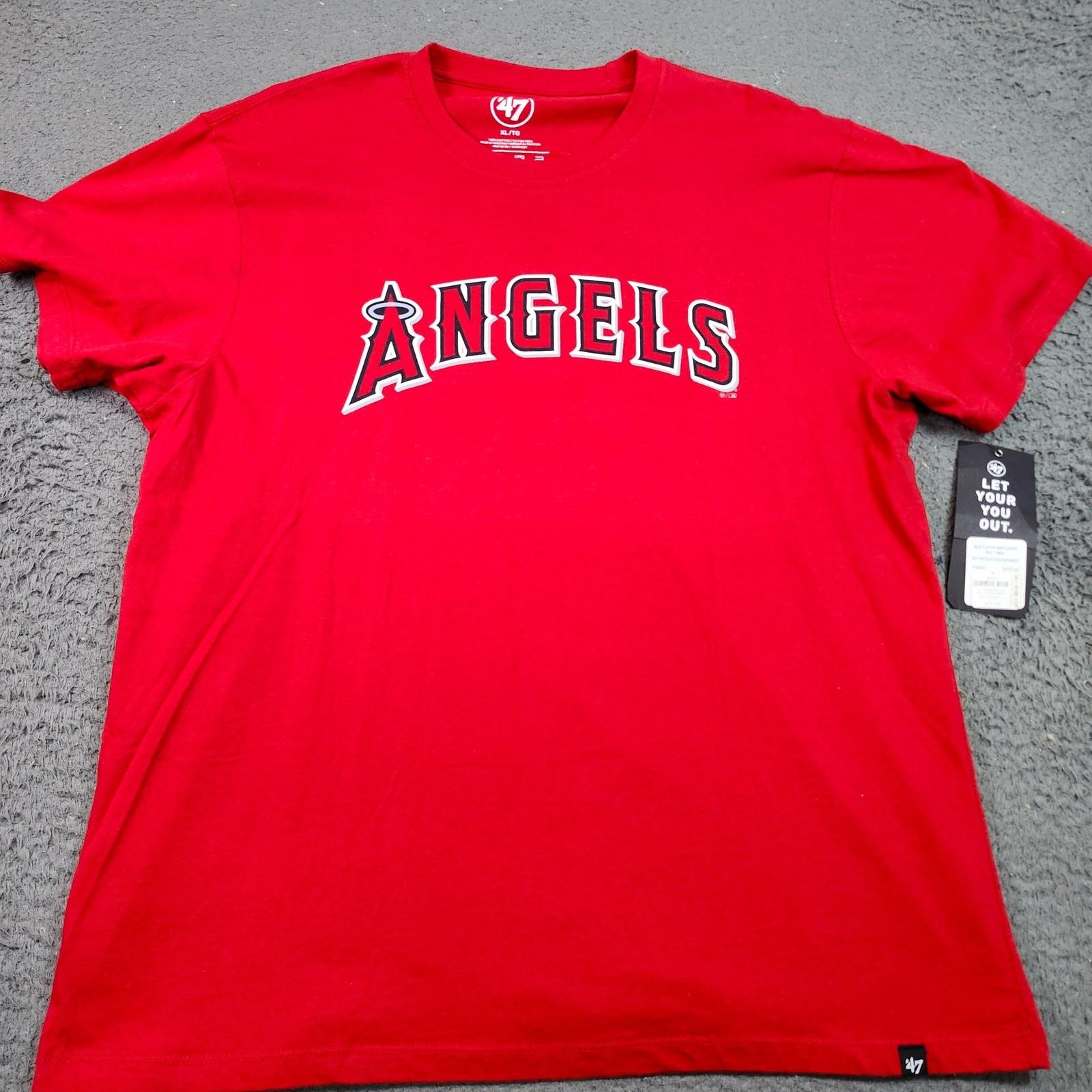 Los Angeles Angels Andrelton Simmons 2 Red MLB Graphic Mens XL 47 Brand Unisex T-Shirt XL