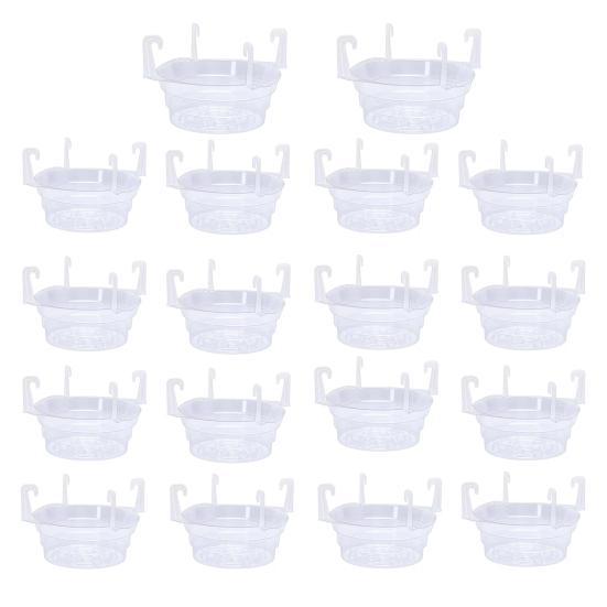 Yousheng Flower Pot Watering Tray, with Hooks Hanging Baskets, Ventilation Easy Installation Plant Tray, for Indoor Outdoor Hanging