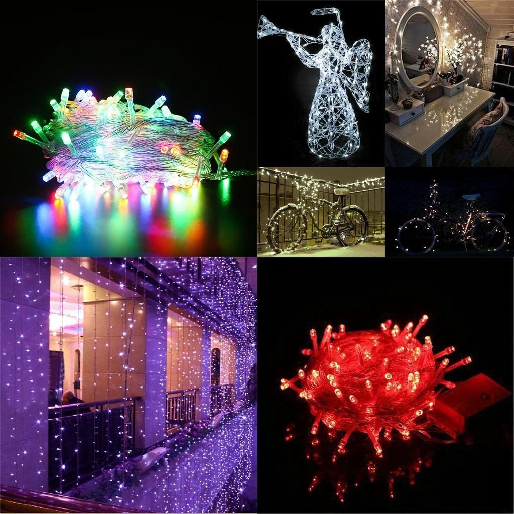 Funkelnde 10m 100 LEDs Mehrfarbige Lichterkette Ideal für Hochzeiten und Feiertagsfeiern