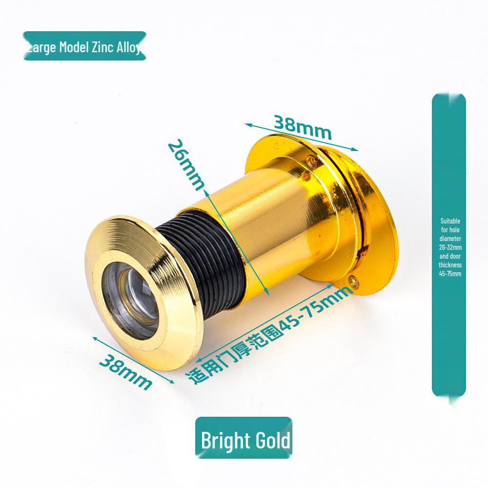 Zinc Alloy Adjustable Peephole Viewer - Anti-pry HD Cat Eye for Apartment Doors