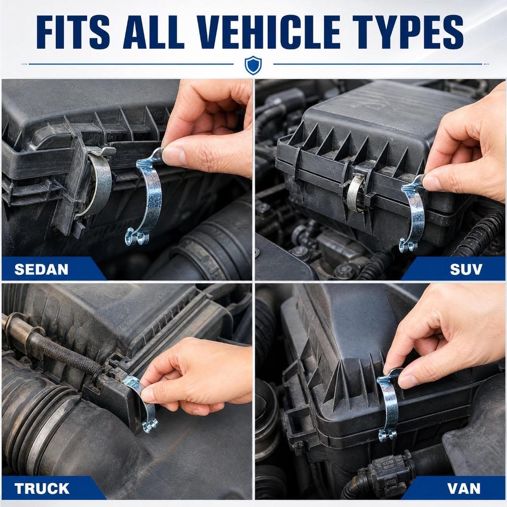 Universal Auto Air Filter Housing Steel Clips Fastener Heavy Duty Retainer Clasp Engine Cleaner Cover Buckle SUV Trucks Hardware Air Filters 7