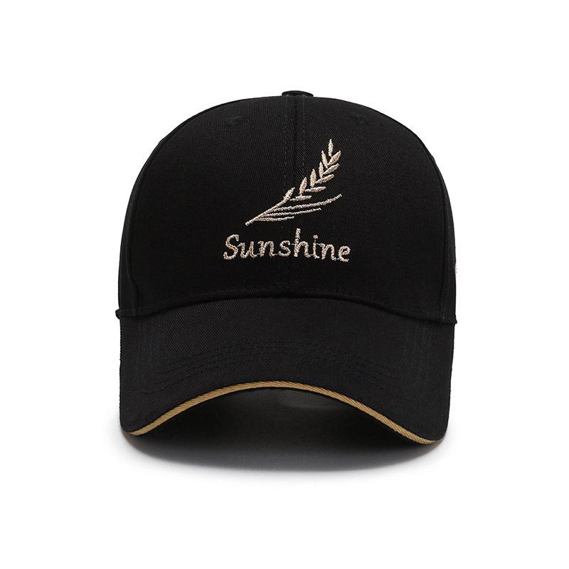 Unisex Spring/Autumn Korean-Style Sun Hat: Trendy Casual Feather Wheat Ear Baseball Cap