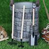 3Pcs/Set Gardening Tools Set 1:12 Dollhouse Miniature Doll House Outdoor Decor
