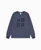 HELLO SUNRISE Sun Stamp L/S Tee_Vtg Navy