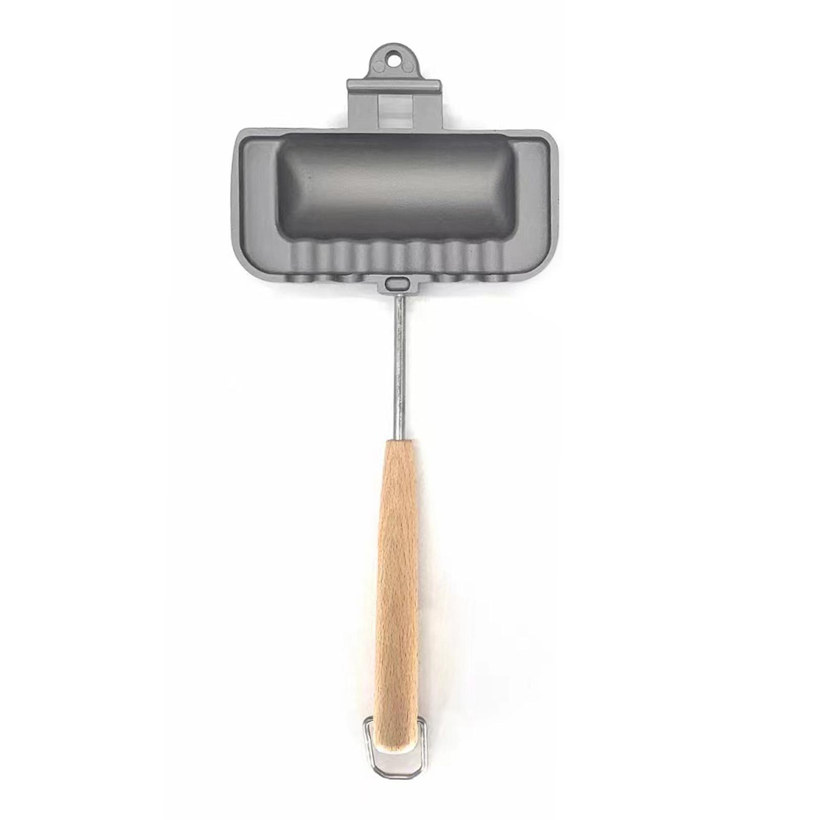 

Горячая сэндвичница Двусторонняя форма для выпечки сэндвичей Антипригарная двусторонняя сковорода с