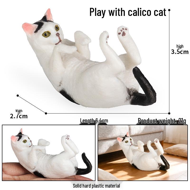 Children's Realistic Plush Cat Models: Bell, Fat, Orange, Farm, Hairless & Blue Cat - Cat Story Series