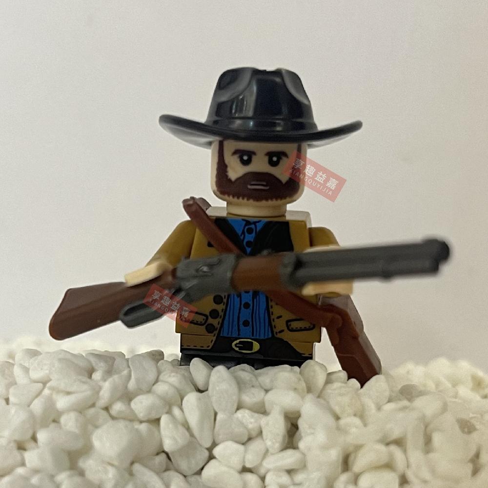 Police Wolf or Deer Detective Science  Valkyrie Building Blocks DIY mini action toy figures Assemble Bricks Children toys Gifts
