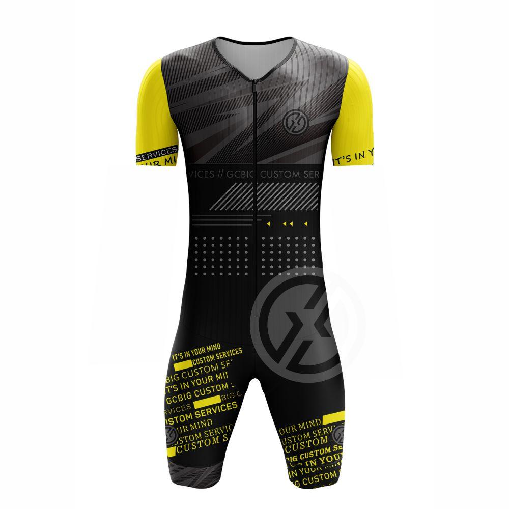 Tuta da Triathlon Uomo Body Tuta da Ciclismo Maglia Skinsuit Abbigliamento Anti-Schizzo Bici Set Lavorati a Maglia Veloci Tuta Culotte Mtb Uomo